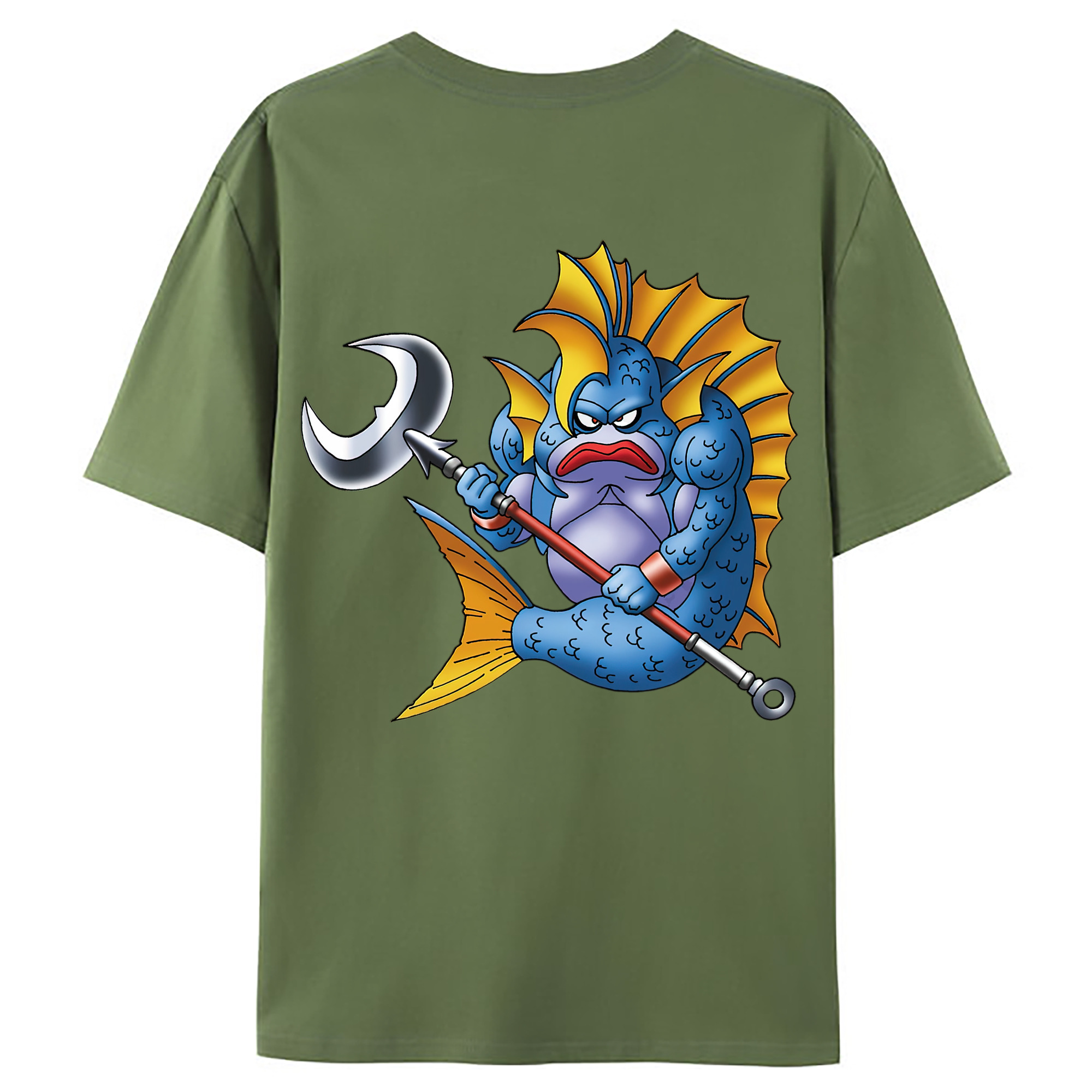 （画像用） ドラゴンクエスト Doragon Kuesuto Dragon Quest 綿100％ メンズ半袖Tシャツ（バックプリント） 通気性